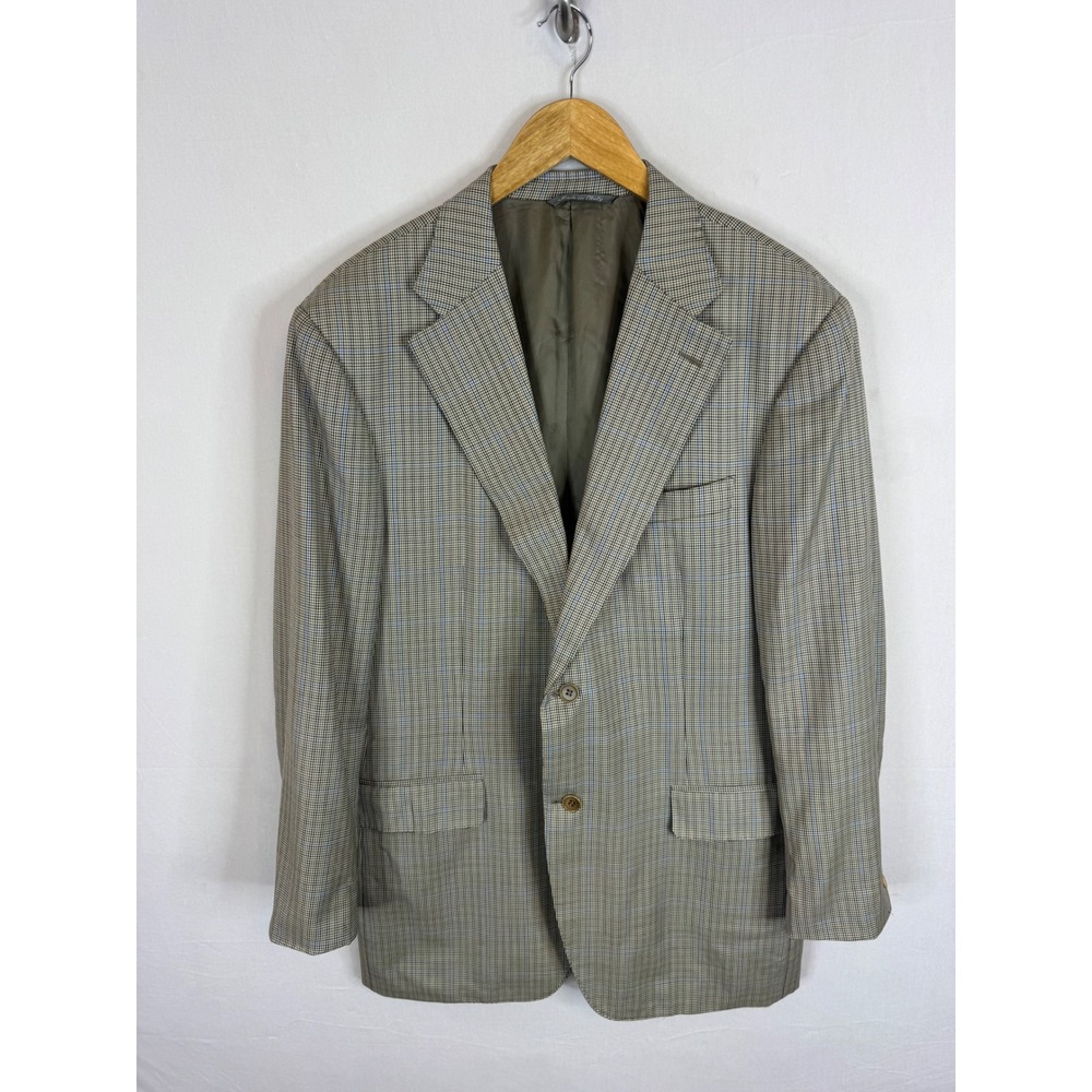 Canali Mens 40R Wool Blazer Sport Coat Glen Check Plaid Italy Harry‎ Rosen